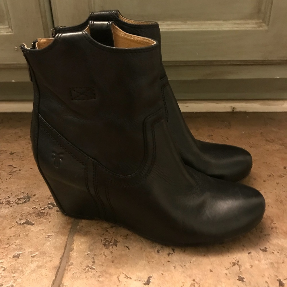 Frye Wedge Booties